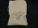 WOW!!! Whole unopened, mint-sewn bag of 100 Susan B Anthony Dollars