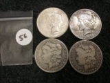 Four Silver Dollars