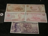 Five pieces for Foreign Currency Uncirculated