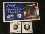 22006 Mint Set, 1999-S Delaware Quarter and 2013-S half dollar