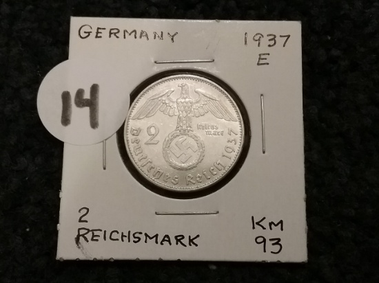 Germany 1937E 2 reichsmark