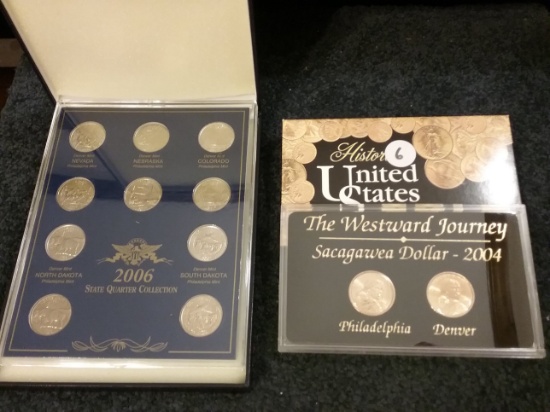 2006 State Quarter Collection and Westward Journey Sacagawea 2004 Set