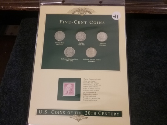 5-Cent Coins, US Coins of the 20th Century Collection