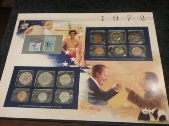 1972 Double Mint Set with history cards and stamps