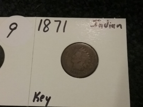 KEY DATE 1871 Indian Cent