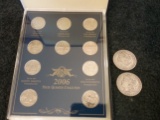 2006 State Quarter uncirculated collection and an 1897-O and 1880 Morgan Dollars