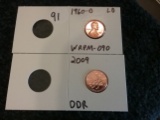 Two Semi-key Variety error coins