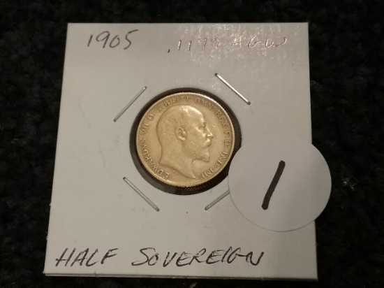 Great Britain 1905 Gold Half-Sovereign