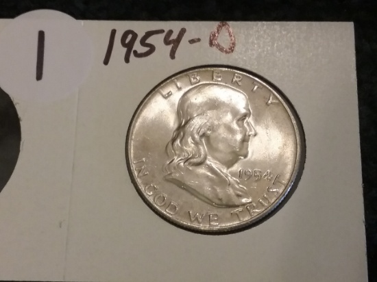 1954-D Franklin Half Dollar Brilliant Uncirculated