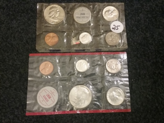1964-D and 1959-P Mint sets (no boxes)