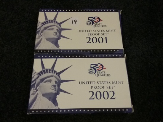 2001 and 2002 Proof Sets