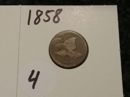 1858 Flying Eagle Small Letters Cent