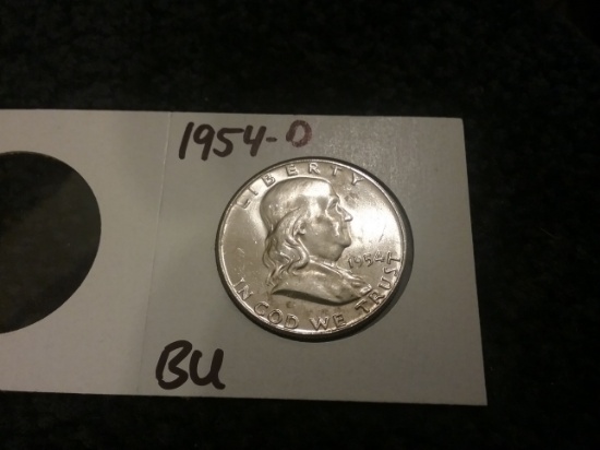 1954-D Brilliant Uncirculated Franklin Half-Dollar