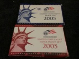 2005 Proof Set and 2005 Proof Silver Set