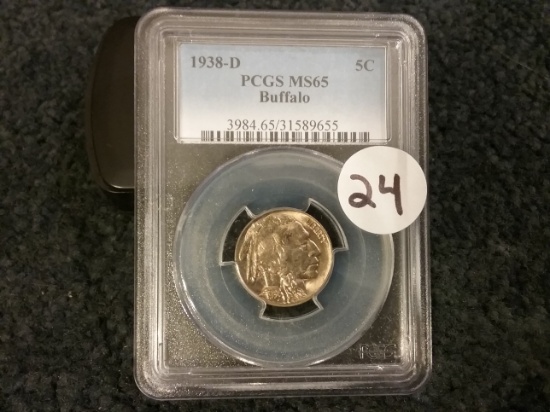 PCGS 1938-D Buffalo Nickel in MS-65