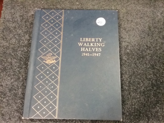 Complete Liberty Walking Half Dollar Book 1941 - 1947