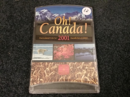 Canada Uncirculated Coin set in a unique display holder