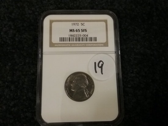 NGC 1972 5 cent in MS-65 5FS