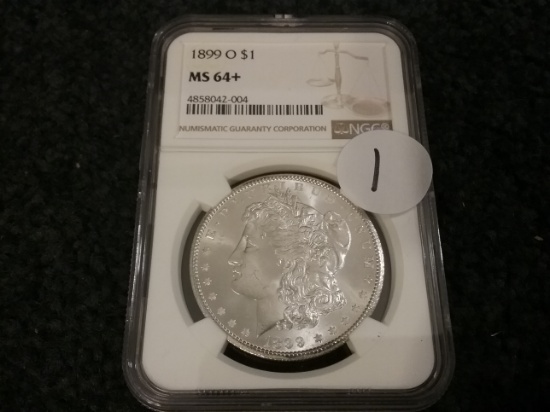 NGC 1899-O Morgan Dollar in MS-64+