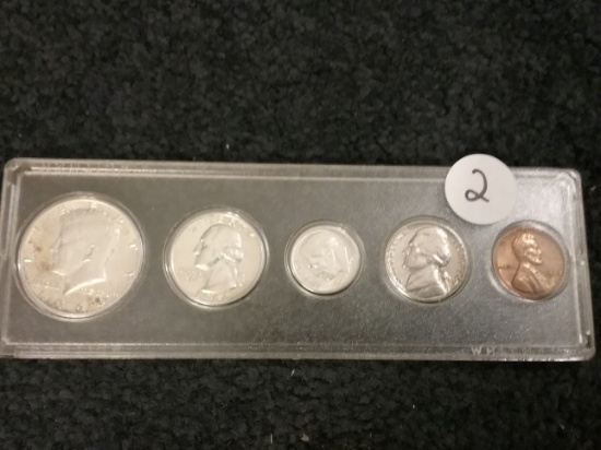 1964 Mint-like set in plastic Whitman Holder