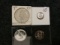 1963 Proof silver quarter, 1964 proof silver half-dollar, 1959 proof silver dime, and ….