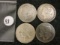 Four Silver Dollars