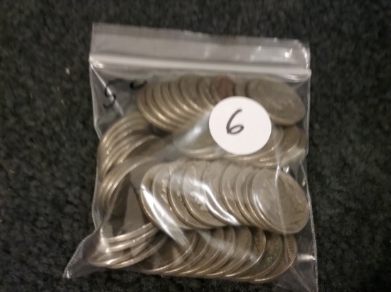 Fifty (50) Buffalo Nickels