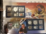 1964 P & D Mint Set with history card and stamps