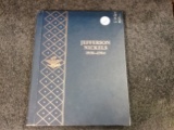 Nearly complete Jefferson Nickel Book