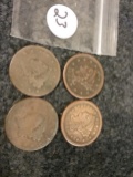 Four Large Cents….includes 2 mystery ones
