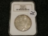 NGC 1923 Peace Dollar in MS-64