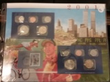 2001 P & D Mint Set with history card and stamps