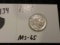 Very Pretty 1937 Buffalo Nickel in MS-65