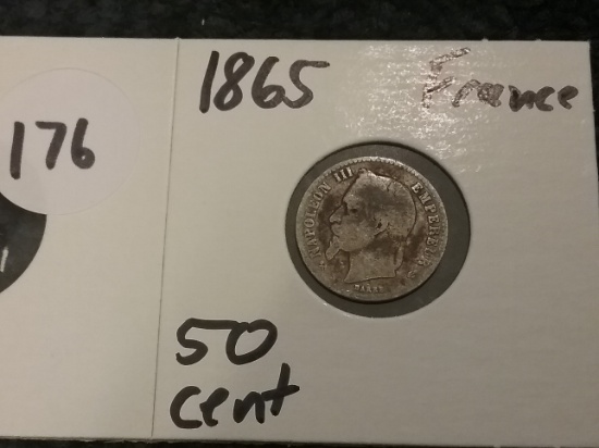 1865 France 50 cent