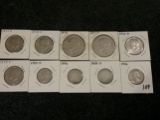 Group of 10 coins