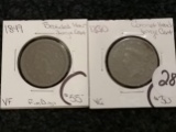 a pleasing 1849 Large Cent in Very Fine condition and a equally pleasing 1830 Large Cent in Very Goo