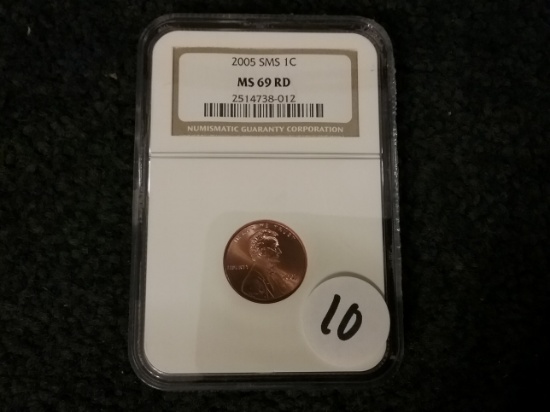 NGC 2005 SMS Cent MS-69 RED