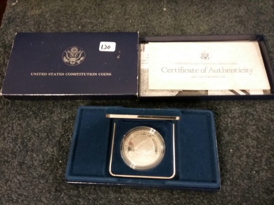 1987 Silver Proof Deep Cameo Dollar