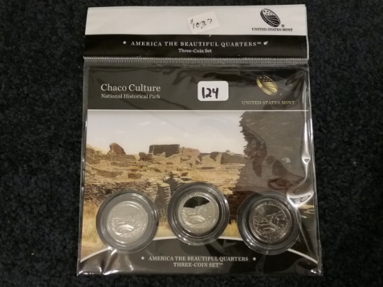 America The Beautiful 3-coin BU and Proof Set