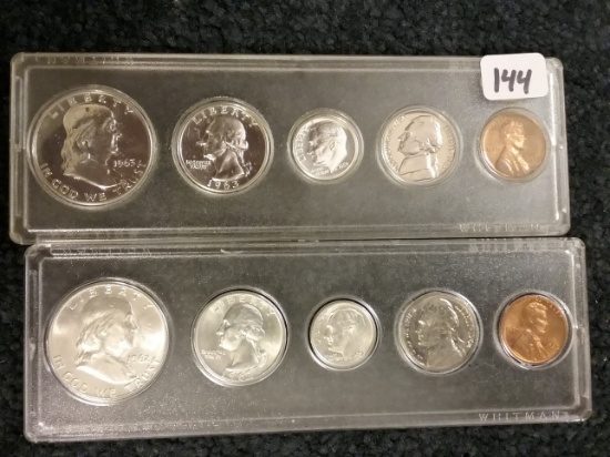 1963 Proof set and 1962 Mint Set