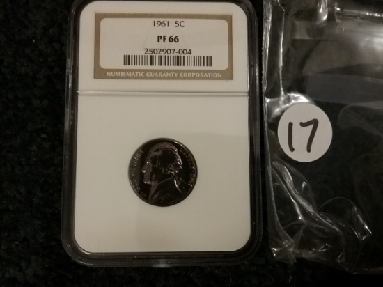 NGC 1961 Jefferson Nickel in Proof 66