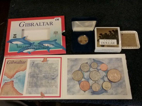 2001 Gibraltar mint Set and ….