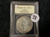 Slabbed 1880-O Morgan Dollar in MS-65