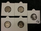 Five Proof Deep Cameo Jefferson Nickels