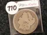 Keyest of the Key 1893-CC Morgan Dollar