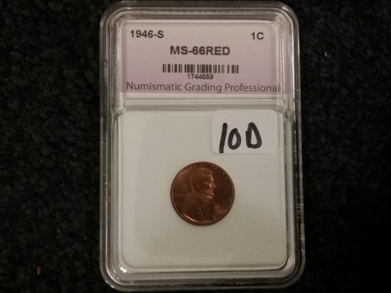 NGP 1946-S Wheat cent MS-66 RED