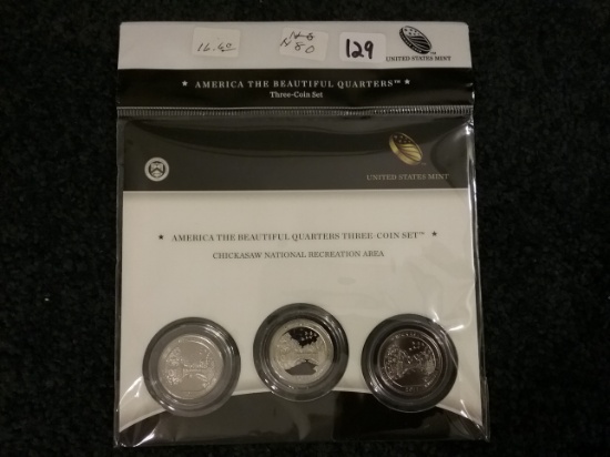 America The Beautiful 3-coin Proof & BU Set