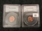 PCGS 1961 and 1962-D Memorial Cent MS-65