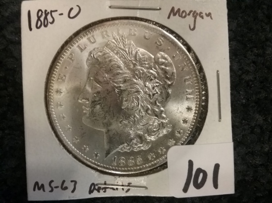 1885-O Morgan Dollar in MS-63