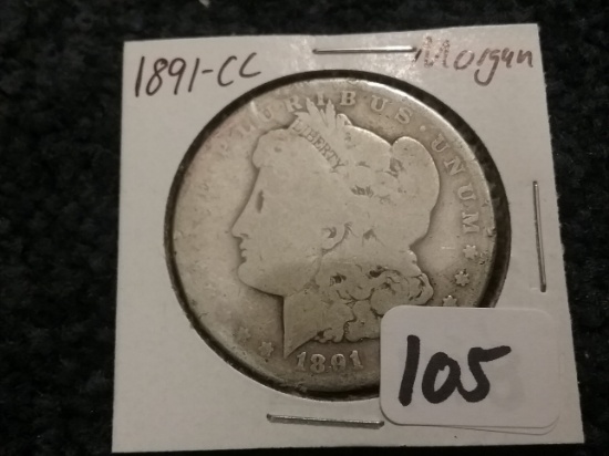 1891-CC Morgan Dollar